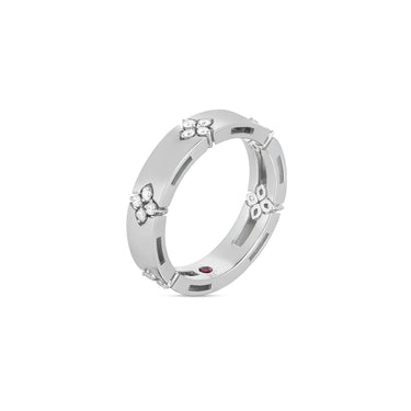ROBERTO COIN LOVE IN VERONA 18CT WHITE GOLD DIAMOND RING