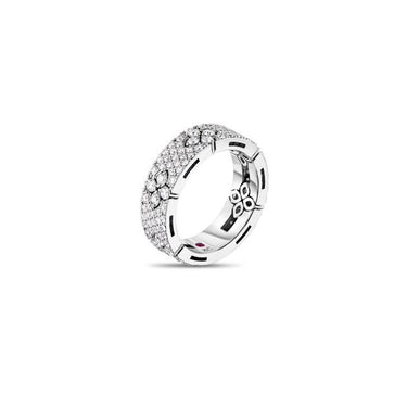 ROBERTO COIN 'LOVE IN VERONA' 18CT WHITE GOLD DIAMOND RING