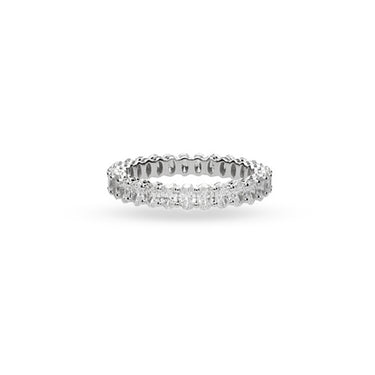 DEMEGLIO OVAL CUT DIAMOND 18CT WHITE GOLD ETERNITY RING
