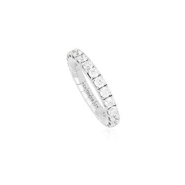 DEMEGLIO 'EXTENSIBLE' 18CT WHITE GOLD 2.14CT ELASTIC DIAMOND RING
