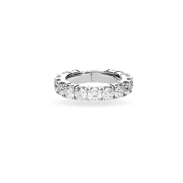 DEMEGLIO 18CT WHITE GOLD MULTISIZE ROUND BRILLIANT CUT DIAMOND RING (Image 1)
