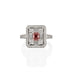 18CT WHITE GOLD 0.88CT 4PR ARGYLE PINK DIAMOND AND WHITE DIAMOND RING (Thumbnail 1)