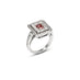 18CT WHITE GOLD 0.88CT 4PR ARGYLE PINK DIAMOND AND WHITE DIAMOND RING (Thumbnail 2)
