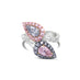 18CT WHITE GOLD AND ROSE GOLD FANCY PINK AND FANCY BLUE PEAR SHAPED DIAMOND RING (Thumbnail 1)