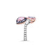 18CT WHITE GOLD AND ROSE GOLD FANCY PINK AND FANCY BLUE PEAR SHAPED DIAMOND RING (Thumbnail 2)
