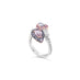 18CT WHITE GOLD AND ROSE GOLD FANCY PINK AND FANCY BLUE PEAR SHAPED DIAMOND RING (Thumbnail 2)