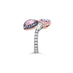 18CT WHITE GOLD AND ROSE GOLD FANCY PINK AND FANCY BLUE PEAR SHAPED DIAMOND RING (Thumbnail 3)