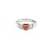 18CT WHITE AND ROSE GOLD HEART SHAPED ARGYLE PINK DIAMOND AND WHITE DIAMOND RING (Thumbnail 1)