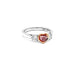 18CT WHITE AND ROSE GOLD HEART SHAPED ARGYLE PINK DIAMOND AND WHITE DIAMOND RING (Thumbnail 2)