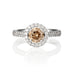 18CT WHITE GOLD 0.91CT KIMBERLY CHAMPAGNE DIAMOND RING (Thumbnail 1)