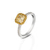 PLATINUM & 18CT YELLOW GOLD 1.04CT YELLOW DIAMOND RING (Thumbnail 2)