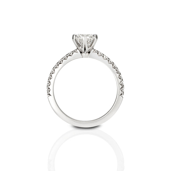 PLATINUM 1.00CT DIAMOND RING (Image 2)