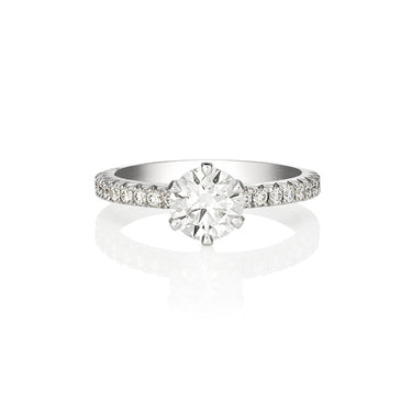 PLATINUM 1.00CT DIAMOND RING