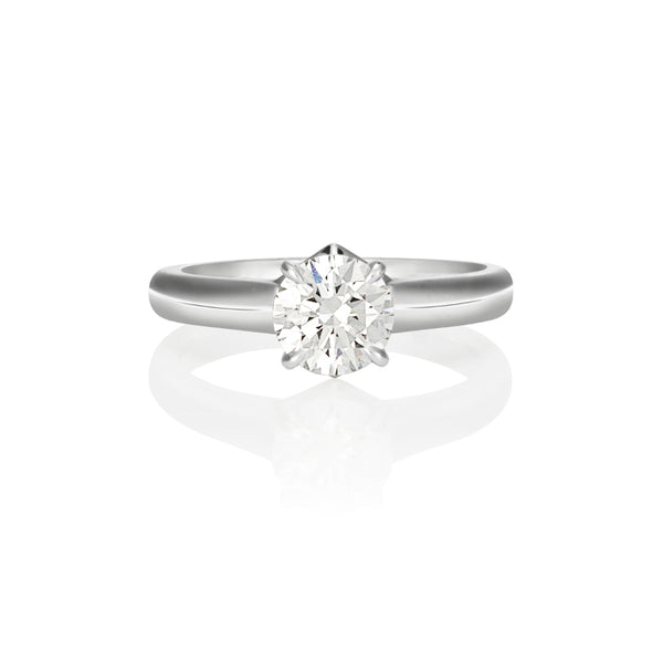 PLATINUM 1.01CT DIAMOND RING (Image 1)