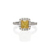 18CT YELLOW GOLD AND 18CT WHITE GOLD 1.69CT FANCY YELLOW DIAMOND AND WHITE DIAMOND RING (Thumbnail 1)