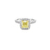 18CT YELLOW GOLD AND 18CT WHITE GOLD 1.69CT FANCY YELLOW DIAMOND AND WHITE DIAMOND RING (Thumbnail 1)