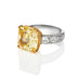 PLATINUM, 18CT YELLOW GOLD & ROSE GOLD 10.08CT YELLOW DIAMOND RING (Thumbnail 2)