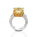 PLATINUM, 18CT YELLOW GOLD & ROSE GOLD 10.08CT YELLOW DIAMOND RING (Thumbnail 3)