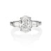 PLATINUM 2.20CT OVAL DIAMOND RING (Thumbnail 1)