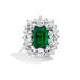 BAYCO PLATINUM 8.03CT ZAMBIAN EMERALD & DIAMOND RING (Thumbnail 1)