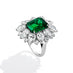 BAYCO PLATINUM 8.03CT ZAMBIAN EMERALD & DIAMOND RING (Thumbnail 2)