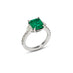 PLATINUM  2.62ct EMERALD CUT COLOMBIAN EMERALD & CADILLAC & DIAMOND RING (Thumbnail 2)