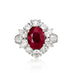 18CT WHITE GOLD 5.01CT BURMESE RUBY AND DIAMOND DRESS RING (Thumbnail 1)