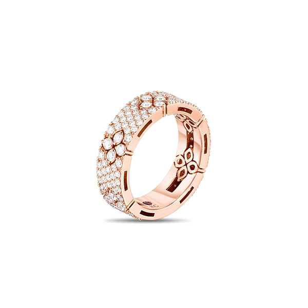 ROBERTO COIN 'LOVE IN VERONA' 18CT ROSE GOLD DIAMOND RING (Image 2)