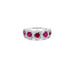 NEW ITALIAN ART 18CT WHITE GOLD BURMESE RUBY AND DIAMOND DRESS RING (Thumbnail 1)