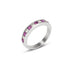 PLATINUM PINK SAPPHIRE AND WHITE DIAMOND BAND (Thumbnail 2)