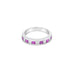 PLATINUM PINK SAPPHIRE AND WHITE DIAMOND BAND (Thumbnail 1)