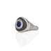 SAPPHIRE, BLACK AND WHITE DIAMOND DRESS RING (Thumbnail 2)