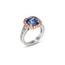 PLATINUM & 18ct ROSE GOLD 4.90ct OCTAGONAL CEYLON SAPPHIRE, ARGYLE PINK DIAMOND & WHITE DIAMOND RING (Thumbnail 2)