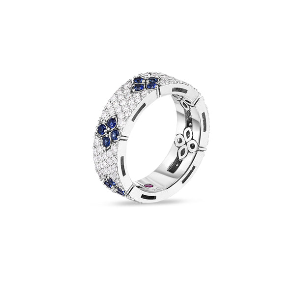 ROBERTO COIN 'LOVE IN VERONA' SAPPHIRE AND DIAMOND RING (Image 2)