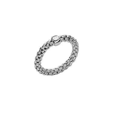 FOPE ESSENTIALS 18CT WHITE GOLD RING