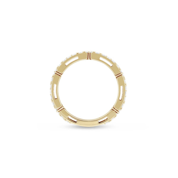 "LOVE IN VERONA" 18ct ROSE GOLD & ROUND BRILLIANT CUT DIAMOND RING SIZE 13 (Image 4)