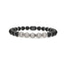 DEMEGLIO SFERA MATTE BLACK CERAMIC STRETCH BRACELET WITH DIAMONDS (Thumbnail 1)