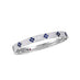 ROBERTO COIN LOVE IN VERONA DIAMOND AND SAPPHIRE, 18CT WHITE GOLD BANGLE (Thumbnail 1)