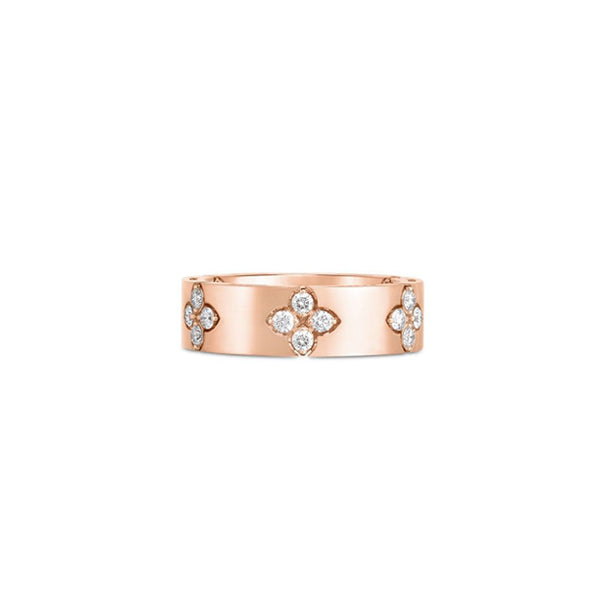 ROBERTO COIN LOVE IN VERONA 18CT ROSE GOLD & DIAMOND RING (Image 1)