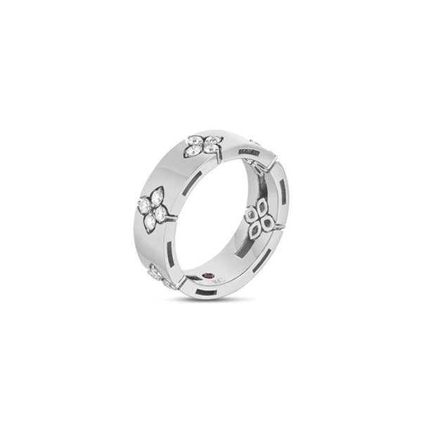 ROBERTO COIN LOVE IN VERONA 18CT WHITE GOLD DIAMOND RING (Image 2)