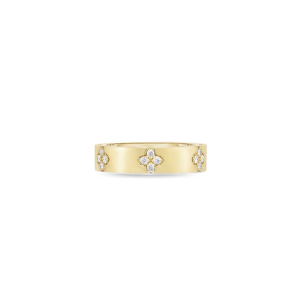 ROBERTO COIN LOVE IN VERONA 18CT YELLOW GOLD & DIAMOND RING (Image 1)