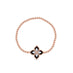 ROBERTO COIN PRINCESS FLOWER 18CT ROSE & WHITE GOLD BLACK JADE & DIAMOND BRACELET (Thumbnail 1)