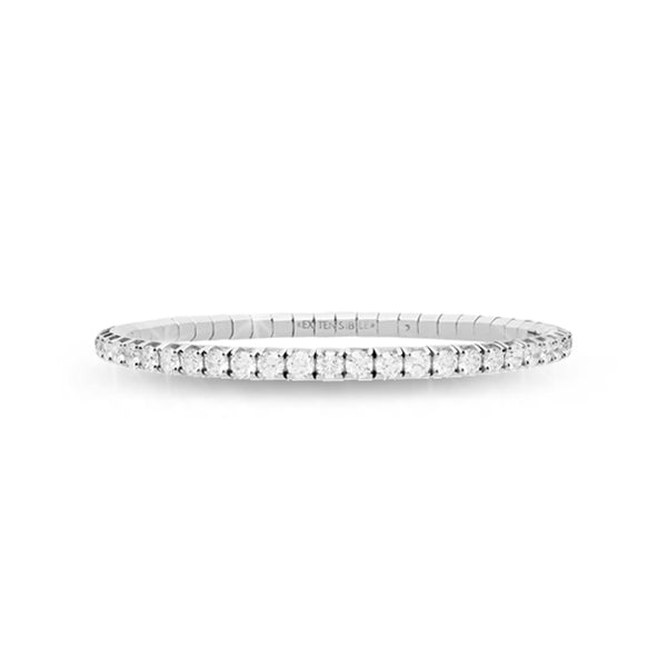 DEMEGLIO 18CT WHITE GOLD 'EXTENSIBLE' DIAMOND TENNIS BRACELET (Image 1)