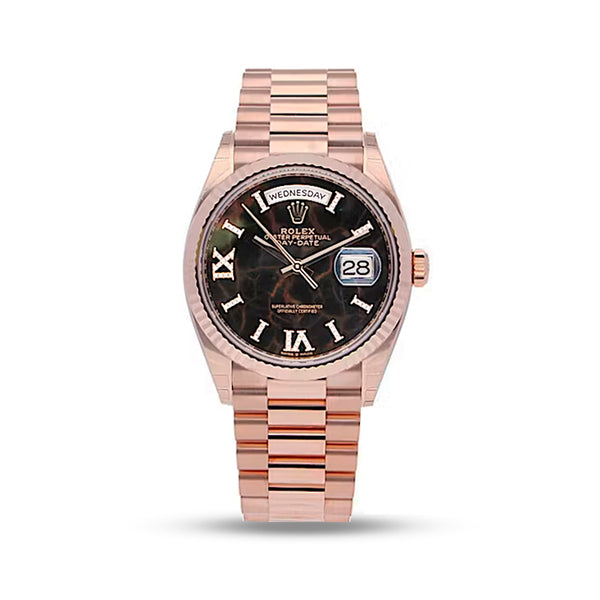 PRE-LOVED ROLEX DAY-DATE 36 EVEROSE GOLD 2022 (Image 1)