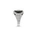 SAPPHIRE, BLACK AND WHITE DIAMOND DRESS RING (Thumbnail 3)