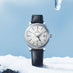 SBGM255- GRAND SEIKO ELEGANCE STEEL AUTOMATIC GMT WITH "SNOWDROP" DIAL ON CROCO STRAP 39.5MM. (Thumbnail 4)
