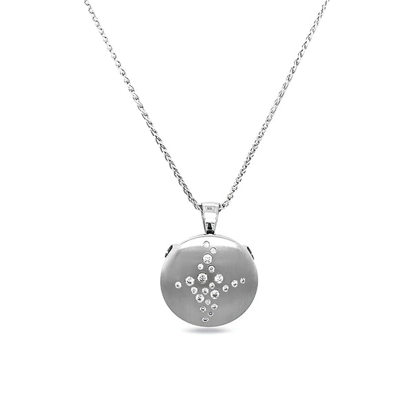 JORG HEINZ INTERCHANGEABLE 18CT WHITE GOLD DIAMOND CLASP AND PENDANT (Image 3)