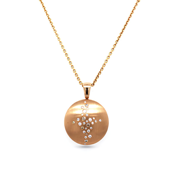 JORG HEINZ INTERCHANGEABLE 18CT ROSE GOLD DIAMOND CLASP AND PENDANT (Image 2)