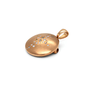 JORG HEINZ INTERCHANGEABLE 18CT ROSE GOLD DIAMOND CLASP AND PENDANT