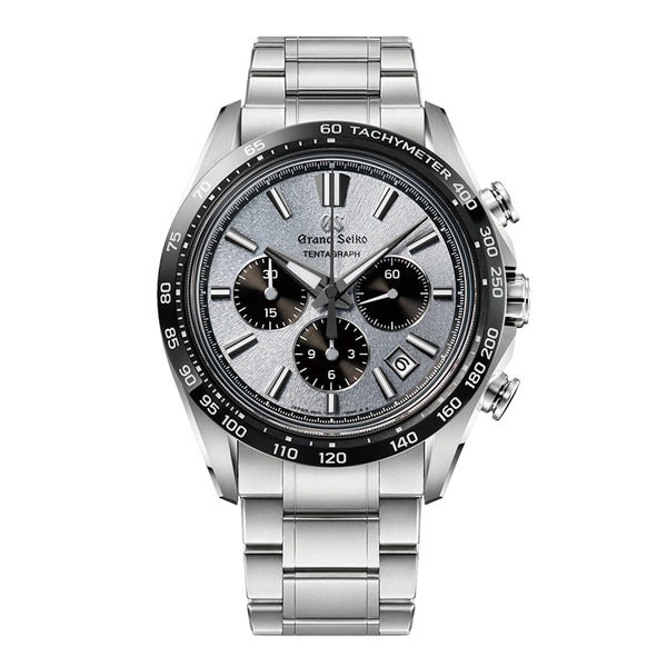 SLGC007 - GRAND SEIKO EVOLUTION 9 TITANIUM AND CERAMIC TENTAGRAPH SNOW-BLUE DIAL ON BRACELET (Image 1)